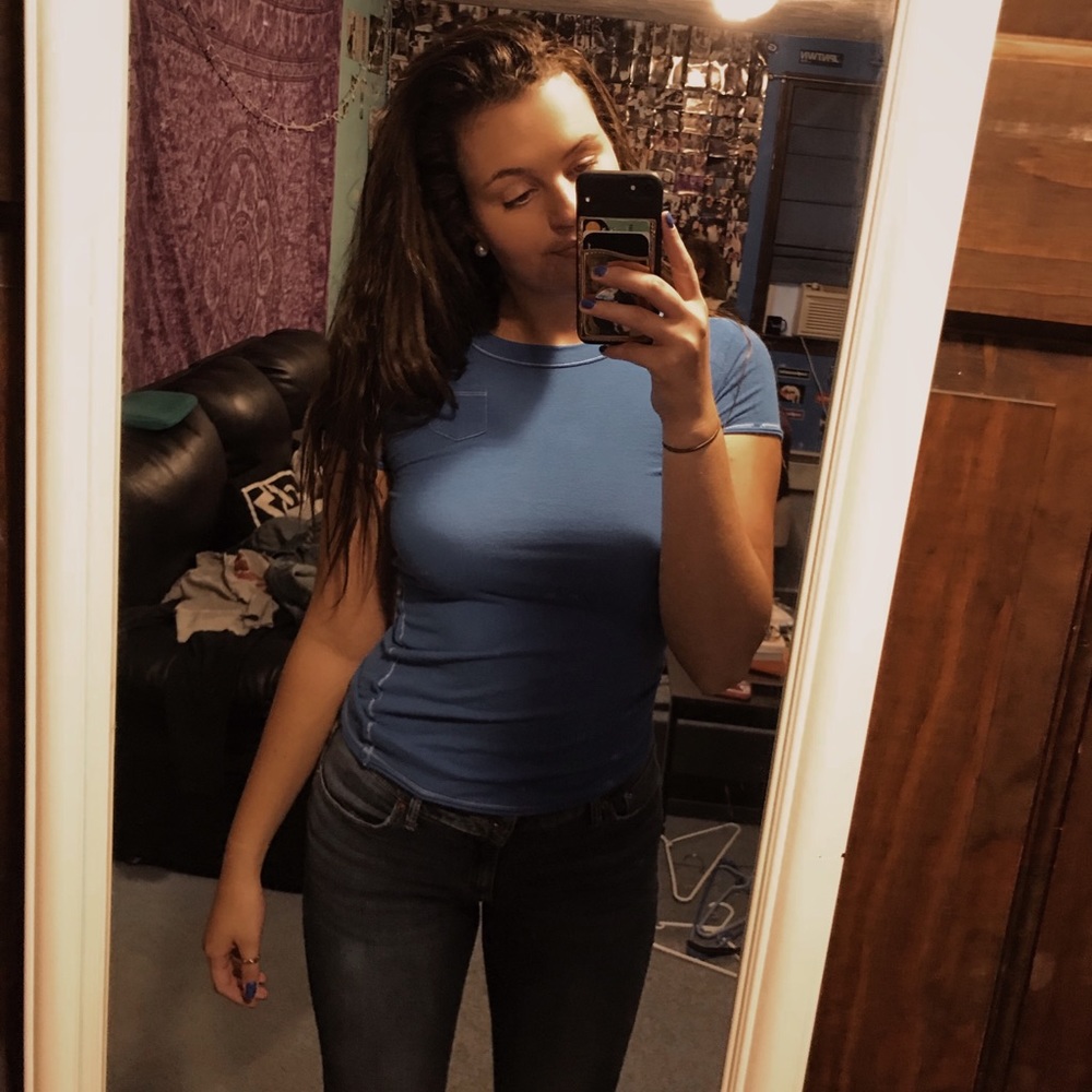Casual blue t-shirt